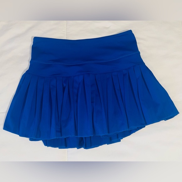 Gold Hinge Women’s Pleated Tennis Skirt in Cobalt Blue - Size Small - Picture 2 of 3